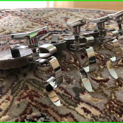 Sonor Germany HiLite Drum Chrome Clip-On Mute / Muffler / Damper ORIGINAL SET OF FOUR image 8