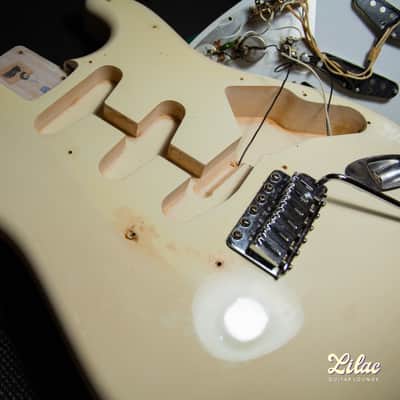 1983 Fender Japan Stratocaster ST-62-65 - Olympic White image 24