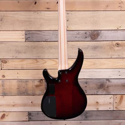Yamaha TRBX605FM 5-String Bass Guitar Dark Red Burst image 5