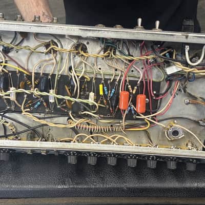 Vintage 1970's Fender Super Reverb 4x10 all tube guitar combo amp image 15