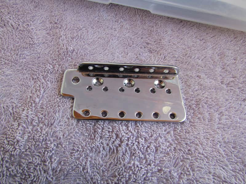 Fender Stratocaster Bridge Plate Chrome Plated Strat Bridge Plate Vintage Style image 1