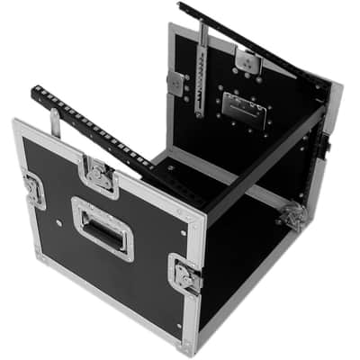 EXTREME YC8U9M FLIGHT CASE LEGNO 10MM COMBO UNITA RACK 8U MIXER 9U SCATTI 3 COPERCHI 6 CHIUSURE 2 MA image 2