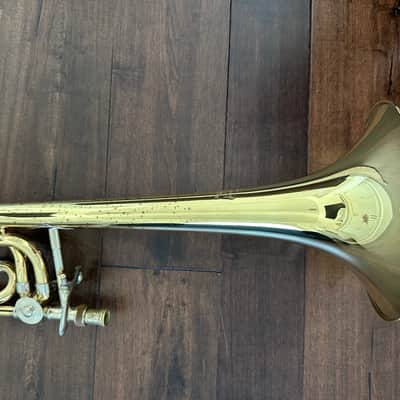 Bach 36 Stradivarius Professional Model Tenor Trombone with Traditional F Rotor 2010s - Clear-Lacquered Brass image 3