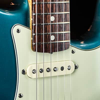 2007 Fender American Vintage '62 Stratocaster ocean turquoise image 6