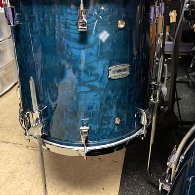 Yamaha  PHX Phoenix  - Sapphire blue Ash  made in Japan 4 pc drum set 22 10 12 16 image 6