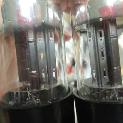 2 NOS SYLVANIA  6SN7GT SHORT BOTTLE 3 HOLE BADBOY TUBE image 5