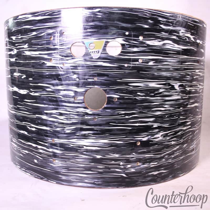 Ludwig 22x14"Bass Drum Shell 3Ply Bowling Ball BOP Black Oyster Pearl Vintage 70 image 1