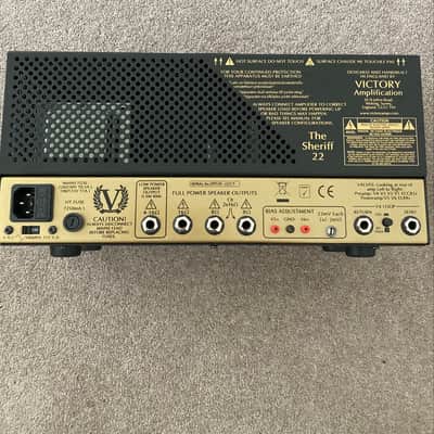 Victory Amps Sheriff 22 Compact Series 2-Channel 22-Watt Guitar Amp Head 2010s - Black/Gold image 3