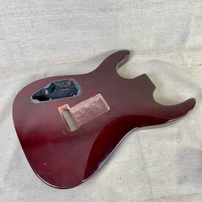 Super Stratocaster Body Cherry Sunburst Guitar HSS Floyd Rose image 7