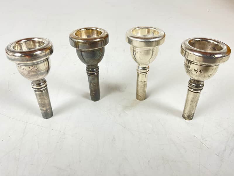 Used Trombone Mouthpiece Lot 87: Four Small Shank Bach [65487] image 1