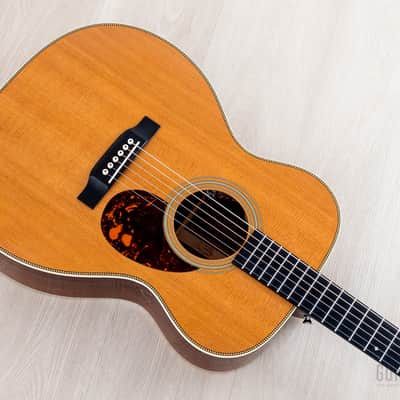 2012 Martin OM-28E Retro Acoustic Electric Guitar w/ Fishman F1 Aura+, Case image 10
