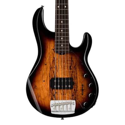 Sterling by Music Man StingRay 5 RAY35 Spalted Maple - 3-Tone Sunburst image 1