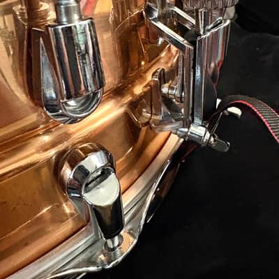 Yamaha SD6455 Handcrafted Copper Snare Drum 14"x5.5" - Excellent Condition image 8