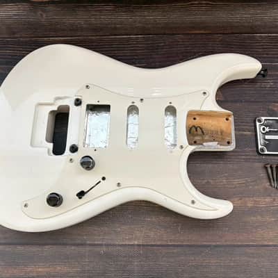 90s Charvel by Jackson ARK AR-090-SSH Body White Made in Japan w/Plate image 1