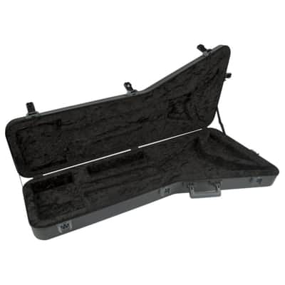 Jackson Rhoads RR 6 and 7 Deluxe Molded Guitar Case with Ergo-Grip Injection Molded Handle and TSA-Accepted Locking Center Latch (Black) image 6
