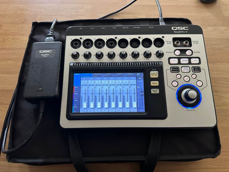 QSC TouchMix-8 Touch Screen Compact Digital Mixer incl case and 19" rack mount image 1