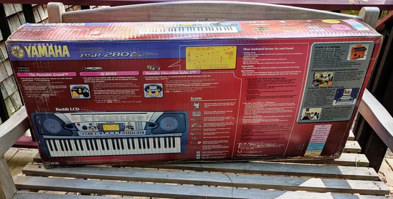 Yamaha PSR-280 Portatone Electronic Keyboard, 61 Keys, 6 Track