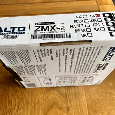 Alto Professional Zephyr ZMX52 5-Channel 2-Bus Analog Mixer 2010s - Black image 4