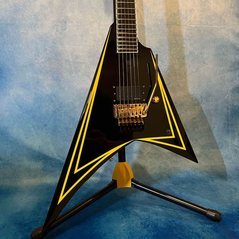 ESP Edwards E-AL-166 Katakana, Alexi Laiho Signature, Black with