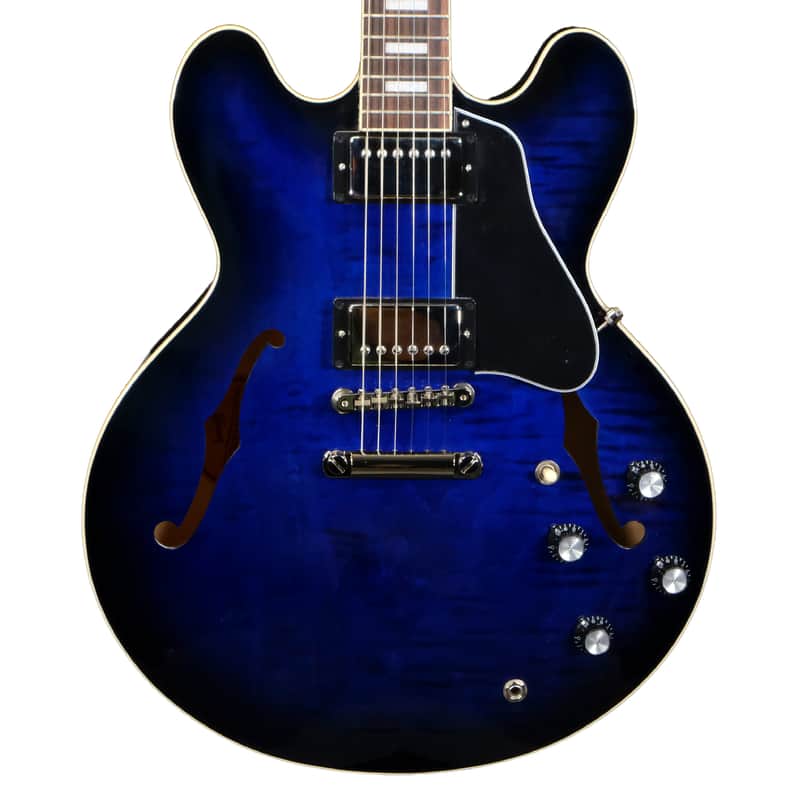 Gibson ES-335 Figured - Deep Ocean Burst image 1