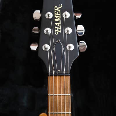 Hamer USA Artist Amber Double Cut Semi-Hollow Electric Guitar 1990's Pre-Owned image 3