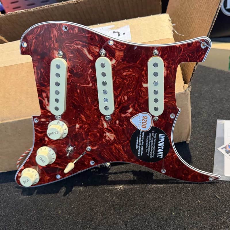 920D Custom Fender Custom Shop 7-Way Fender Stratocaster Texas Special Loaded Pickguard Upgrade - Tortoise/Aged White (Pre-Owned) image 1