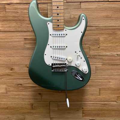 Fender Standard Stratocaster Guitar-2004- MIM- Sage Green Metallic - 8lbs 1oz image 4