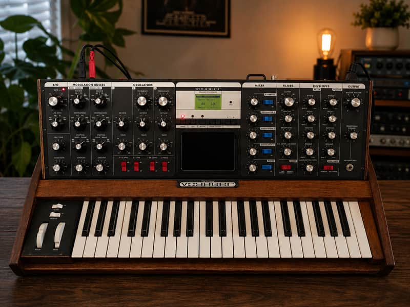Moog Minimoog Voyager Performer Edition 44-Key Monophonic Synthesizer 2002 - 2015 - Traditional Wood Cabinet image 1