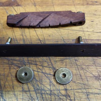 Vintage RARE 1965 Supro National Sahara Belmont Adjustable Bridge Luthier Guitar Parts image 4
