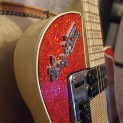 Hagstrom deluxe p-46 1961 red sparkle image 14