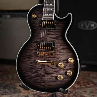 Gibson Les Paul Modern Supreme Electric Guitar - Translucent Ebony Burst with Hardshell Case - Used image 3