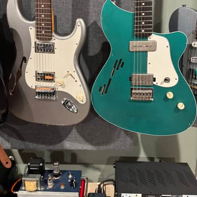 Oswald Guitars Hollowbody 2023 - Metallic green image 4