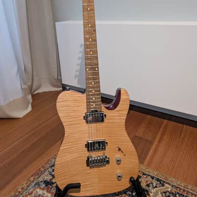 Harley Benton Fusion-T HH Pro Series with Roasted Maple Fretboard 2020s - Flame Natural image 2
