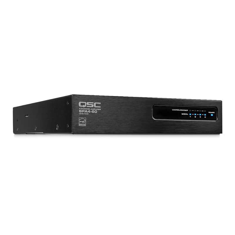 QSC SPA4-60 Compact 4-Channel Commercial Power Amplifier image 1