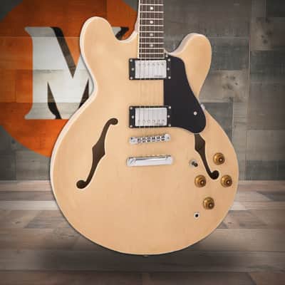 Vintage VSA500 ReIssued Semi Acoustic Guitar - Natural Maple (VSA500MP) image 1