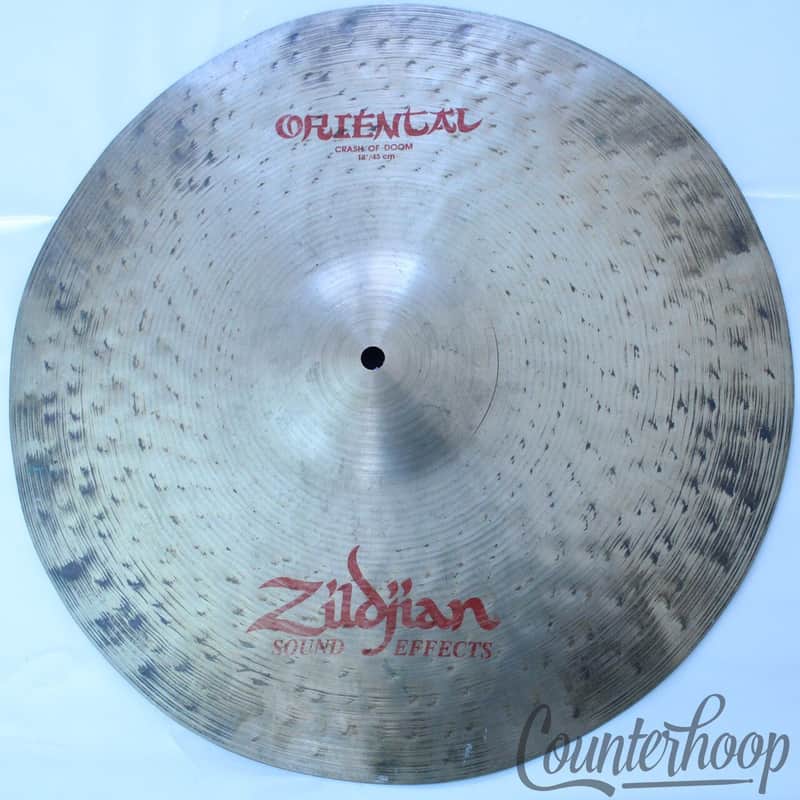 *Zildjian 18" Oriental Crash Of Doom Sound Effects B20 Bronze Avedis+Sound File* image 1