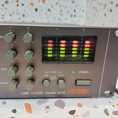 1980's Vintage Fostex Model 2016 》Made in Japan 》16-channel analog line mixer image 3