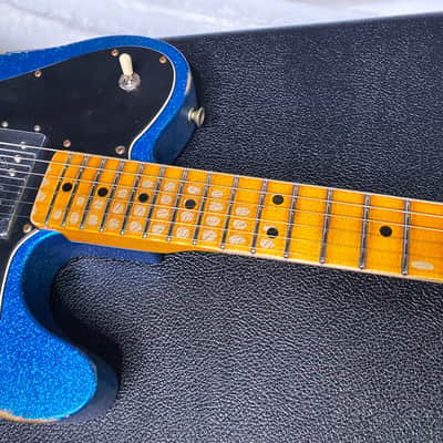 NEW! Fender Custom Shop Telecaster Custom Heavy Relic - Limited Edition - Blue Sparkle - Only 6.9 lbs - Authorized Dealer - G06389 image 5