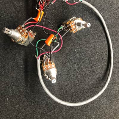 ThroBak DT-102 MXV PAF set with 4 Conductors aged Nickel covers and Jimmy Page-style wiring harness! image 4