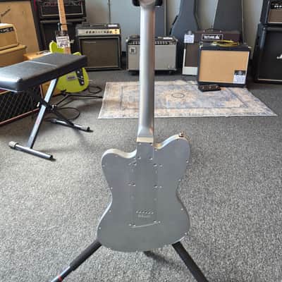 Baguley Dico-6 Brushed Aluminum Electric Guitar - Made in Germany - Includes Gig Bag image 7