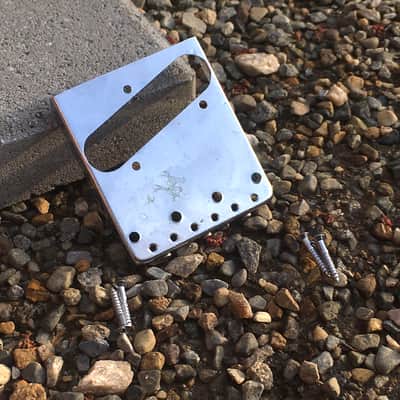 Relic Tele Ashtray Bridge Nickel Old Aged Compensated Brass Saddles For Fender image 9