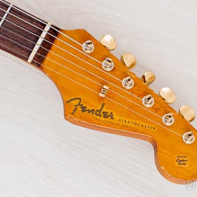 1987 Fender Custom Shop American Vintage '62 Stratocaster Blonde Mary Kaye w/ Gold Hardware, Case image 4
