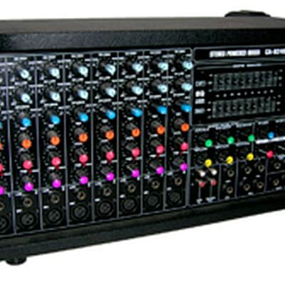 Inkel POWER MIXER Stereo CA-8240, 2 x 200 Watt, Equalizer, Echo-Effekt VINTAGE schwarz image 2