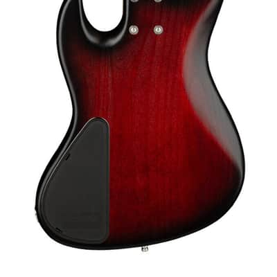 Sadowsky MetroLine 21-Fret Vintage MJ Bass 5 String, Red Alder Body, Burgundy Burst Transparent Satin image 3