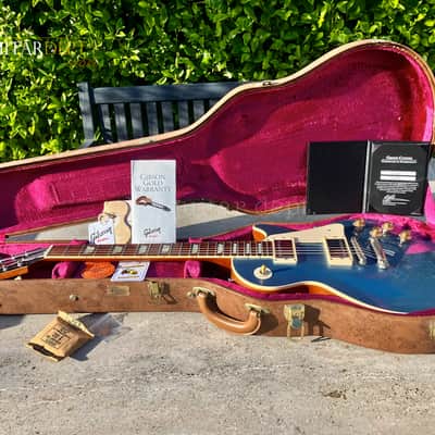 ♚TIMEWARP♚UNDER THE BED !♚SUPER RARE !♚ 2012 Gibson CUSTOM SHOP R7 ♚ 1957 Reissue Les Paul ♚ Ltd Edn PELHAM BLUE ♚ 57 image 2