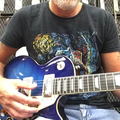 Epiphone Les Paul Standard Quilt Plus Top PRO 2012 - Trans Blue image 1