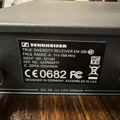 Sennheiser EW 300 G3 wireless headset microphone 2008- 2010 - Silver/ black image 5