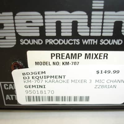Gemini KM-707 Preamp Mic Mixer image 6