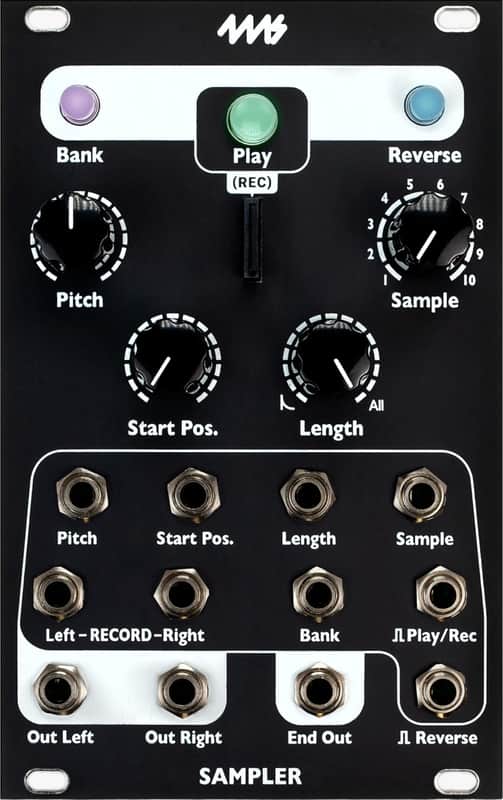 4MS Sampler Eurorack Synth Module, Black image 1