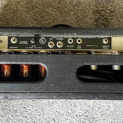 1966 Fender Showman Amp 85-Watt Guitar Amp Head - Black Panel image 5